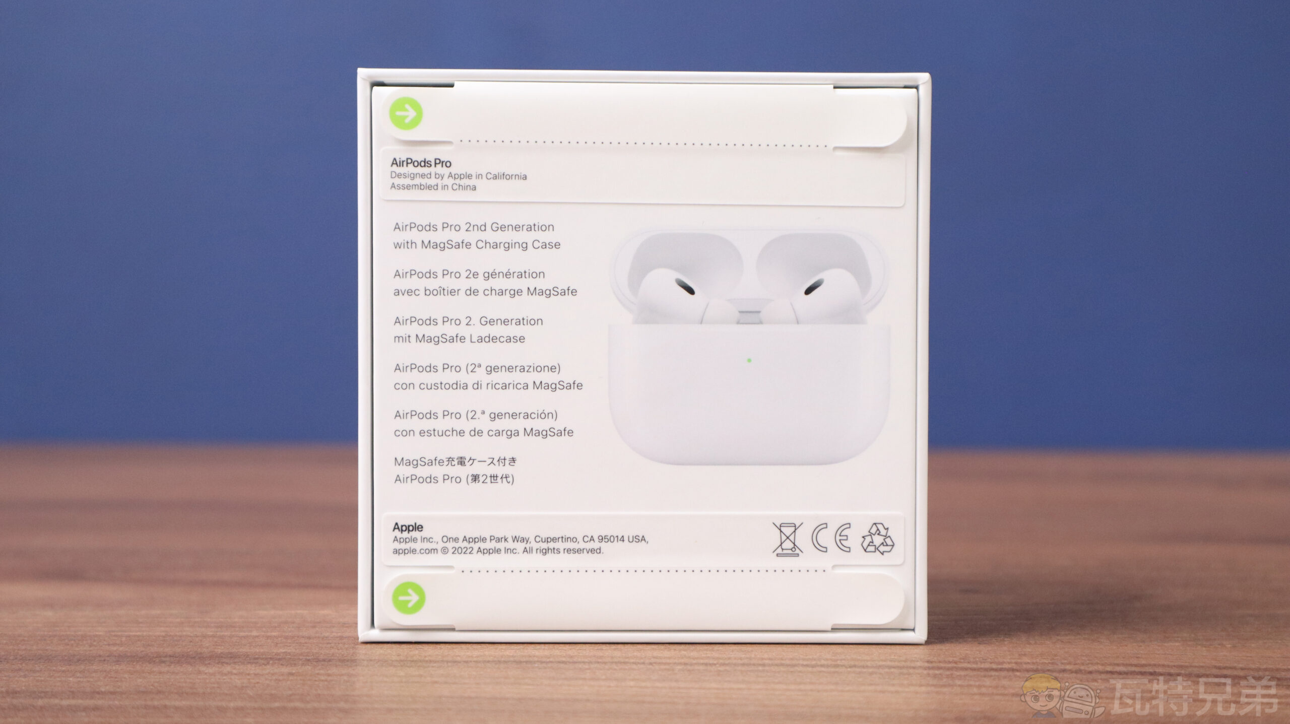 Apple AirPods AirPods Pro 2 箱 Pro(第二代)附MagSafe 充電盒(USB-C